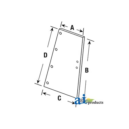 A & I Products Glass, Rear, Quarter (LH/RH) 37.5" x23.2" x2.5" A-109319C2